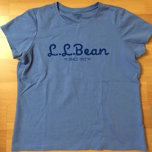 Women’s L.L. Bean Periwinkle Blue T-shirt Sz Large